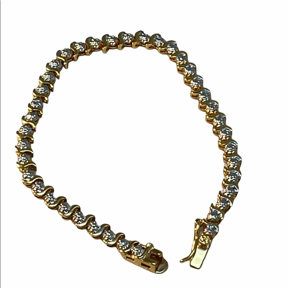 Jewelry - Sterling silver gold plt illusion bracelet